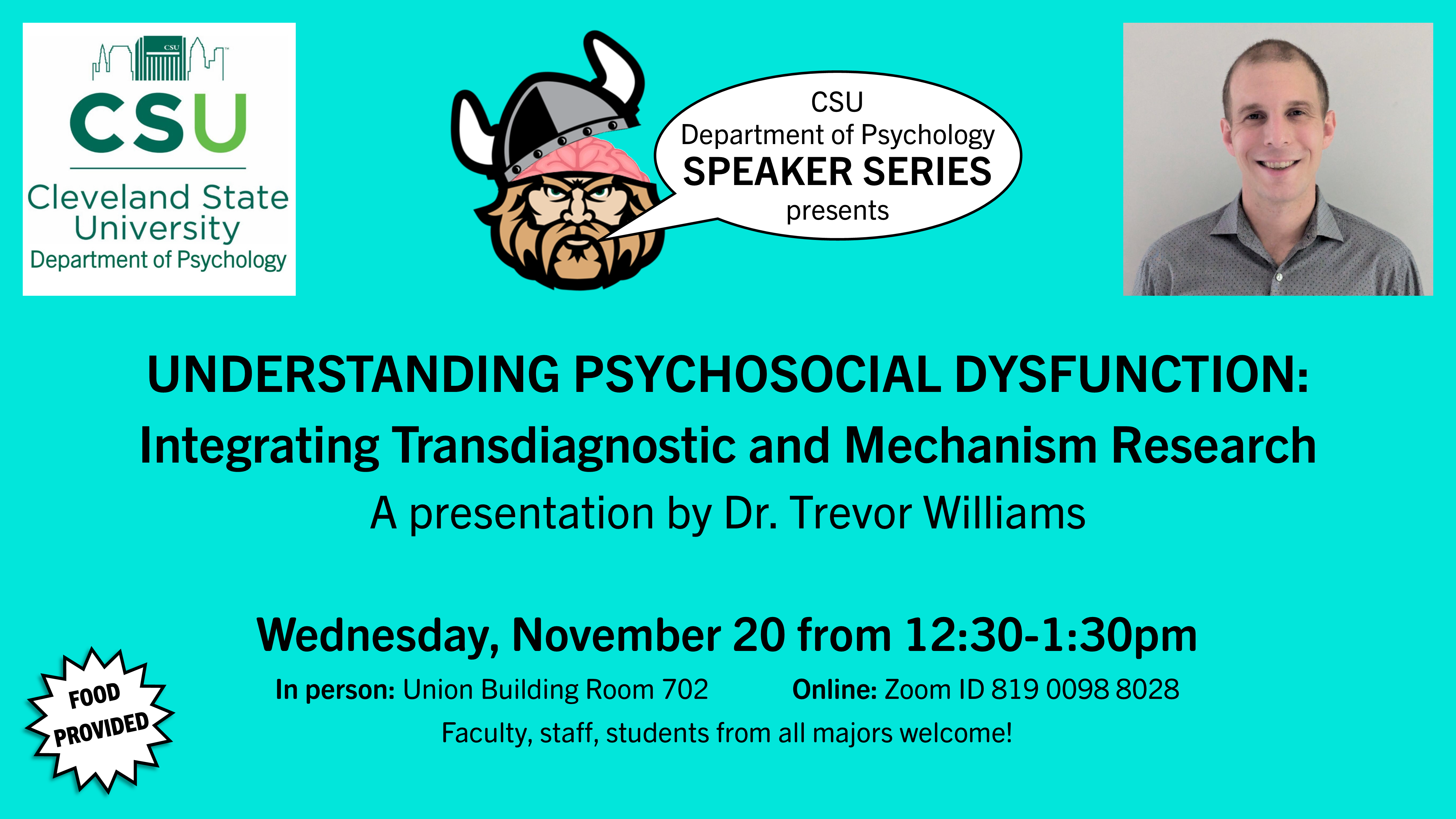 Psychology Speaker Series November 20 2024