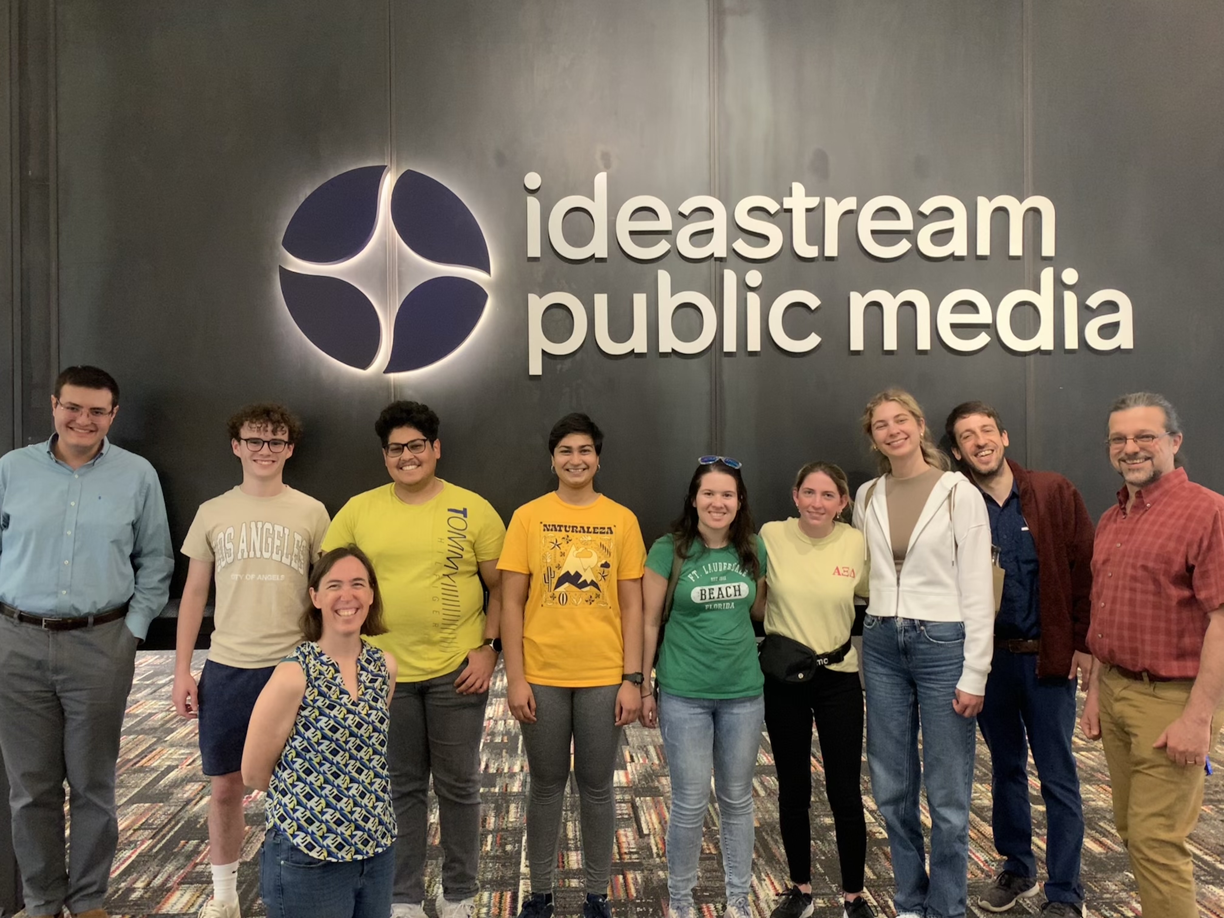 Soft Matter REU (2024) students during the visit of the IdeaStream