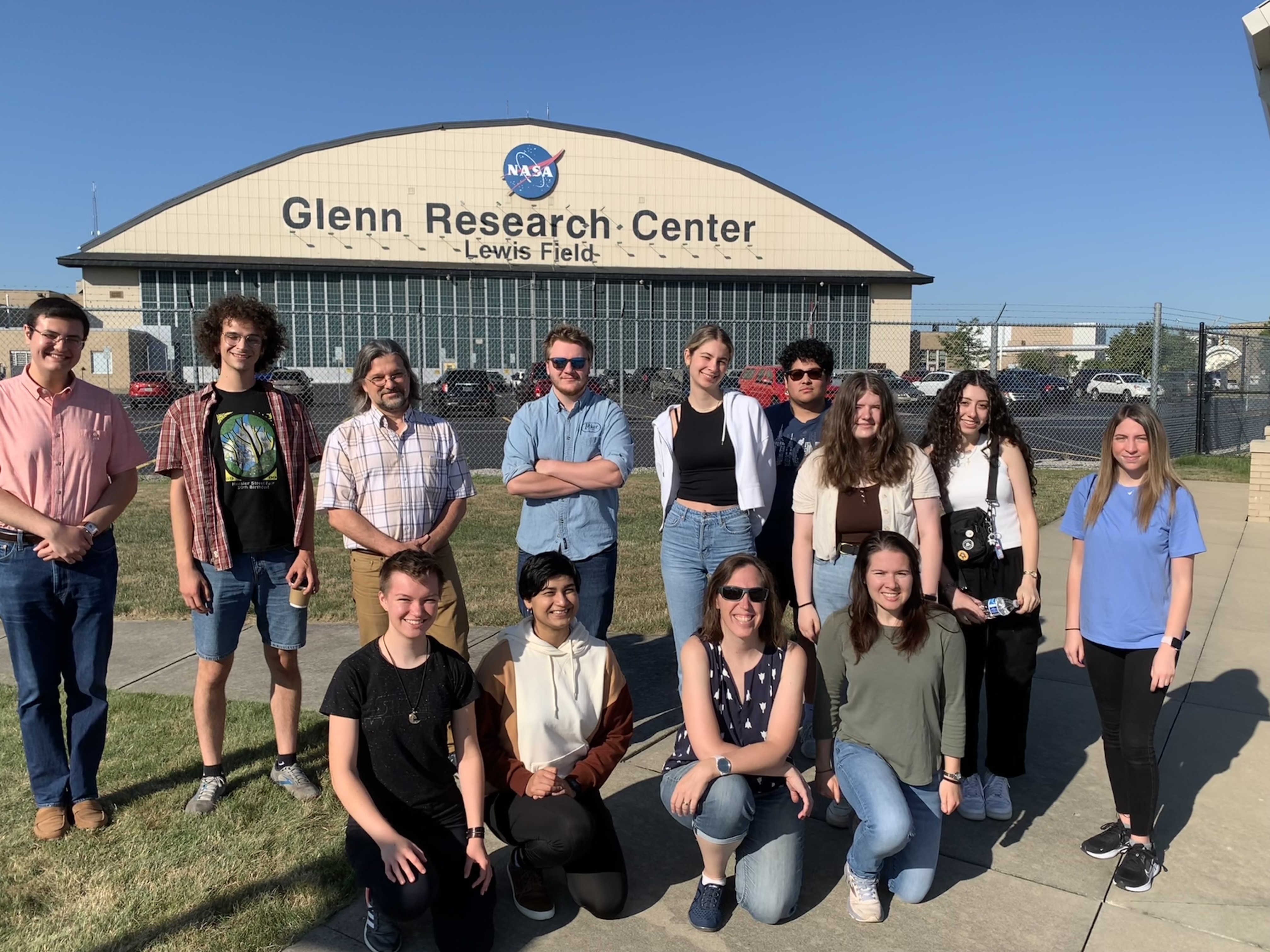 Soft Matter REU (2024) students during the visit of the NASA GRC