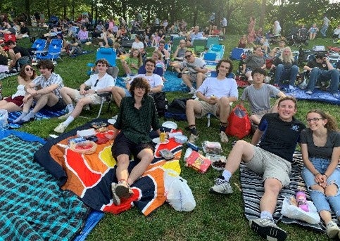 attendees at the Cleveland Jazz Festival