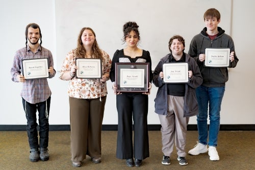 A&S 2025 Fall Valedictorian and Outstanding Scholars group