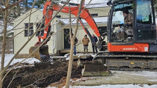 Oviatt House archeology work