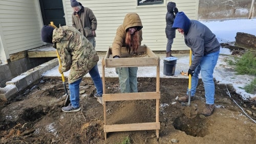Oviatt House archeology work