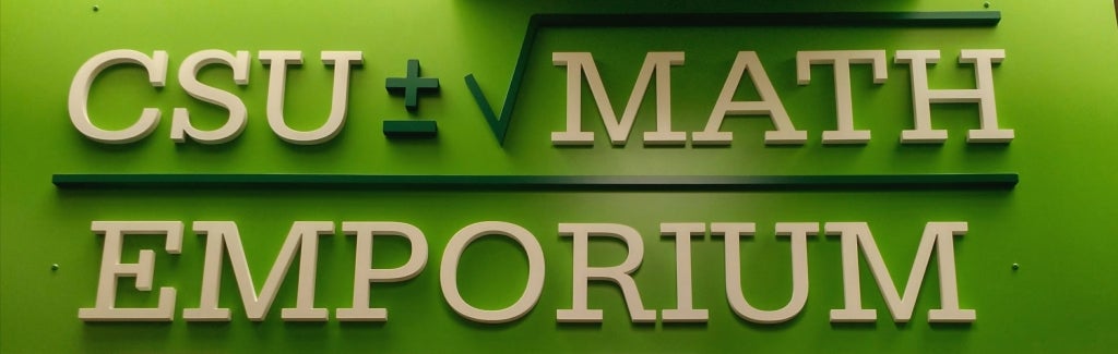 Math Emporium signage