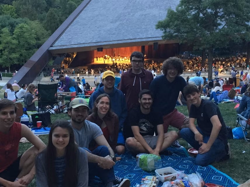 reu group at Blossom Music Center