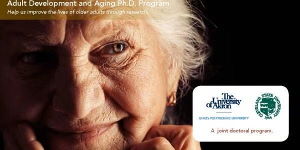 a content elderly woman