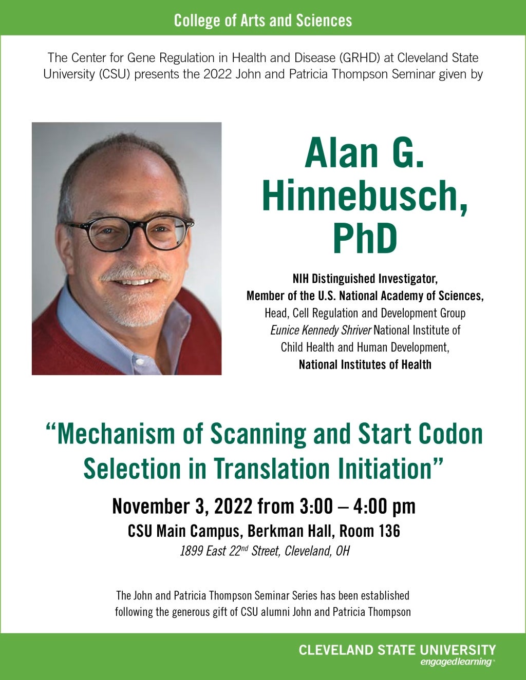 Alan Hinnebusch at GRHD Thompson Seminar