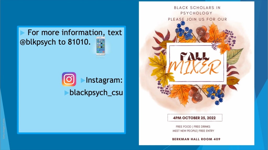 Black Scholars in Psychology 2022 Fall Mixer