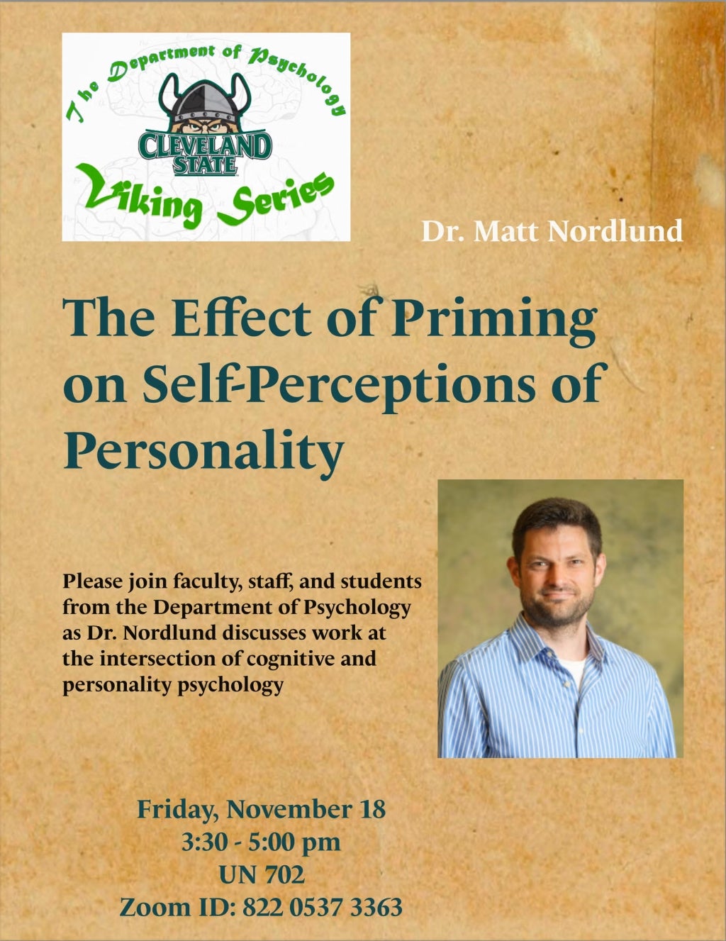 The Effect of Priming on Self-Perceptions of Personality flyer