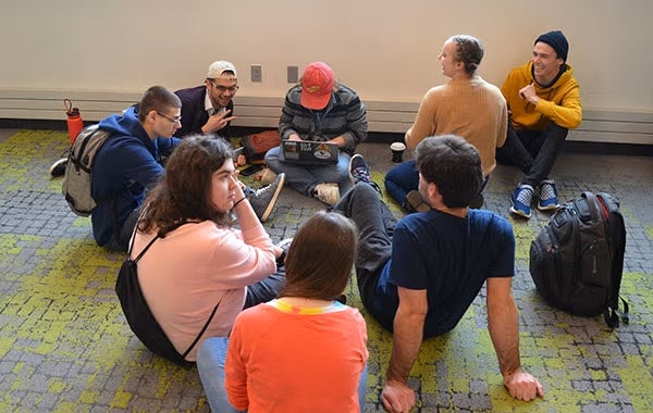 Common Area showing a student group