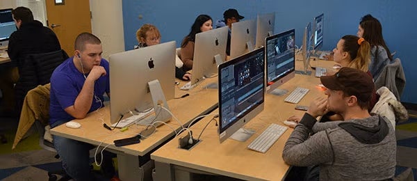 Computer classroom A being used