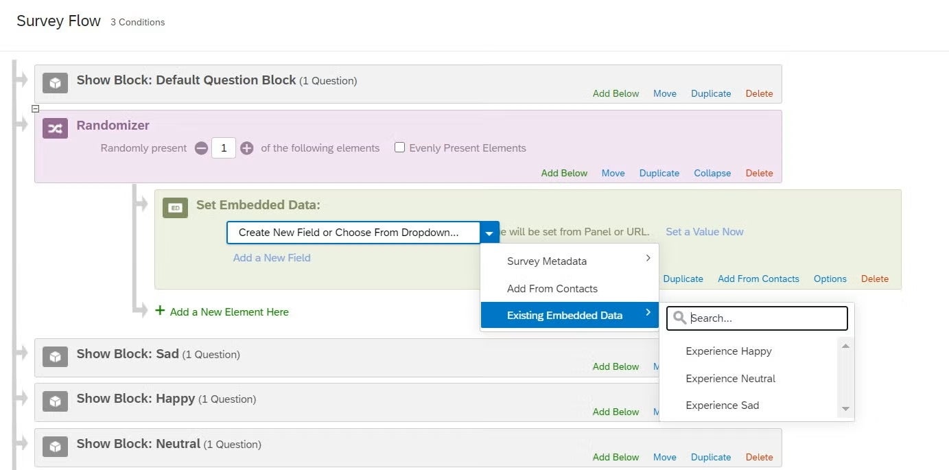Random Conditions page screenshot