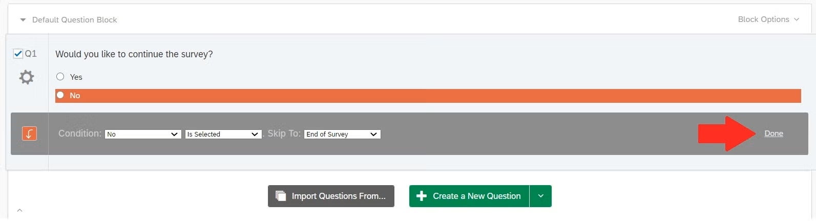 Skip Logic page screenshot