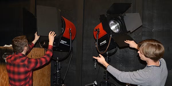 Studio B being used for a lighting session