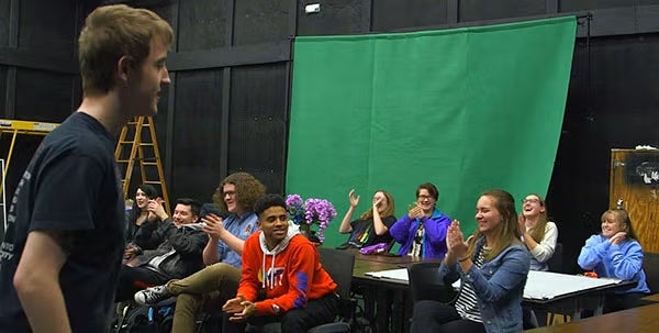 Studio B being used for an Acting Class