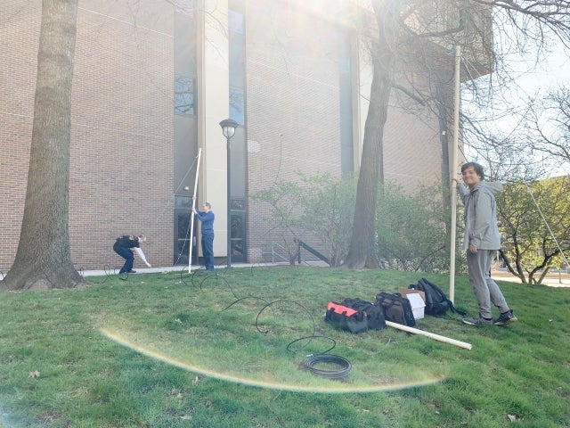 Setting up the JOVE radio observatory