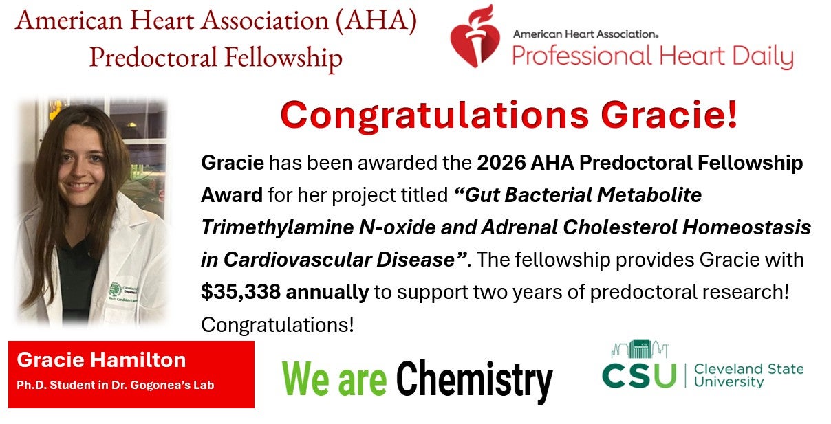 Gracie Hamilton 2026 AHA Fellowship