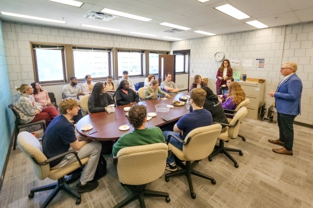 Law Dean Visits Pre-Law Students