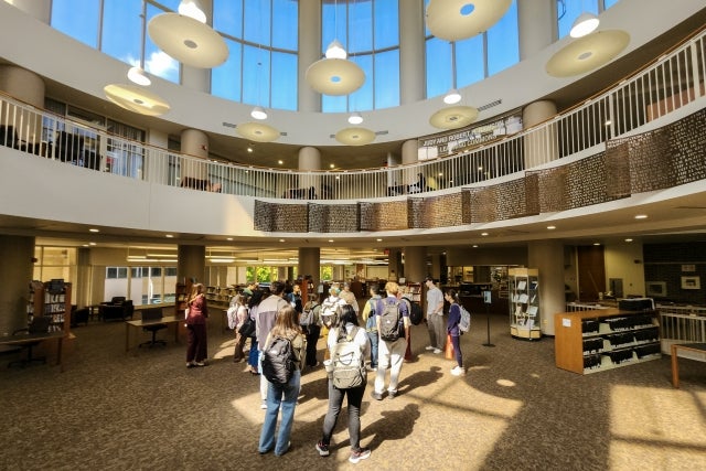 Pre-Law Students Visit Law Library