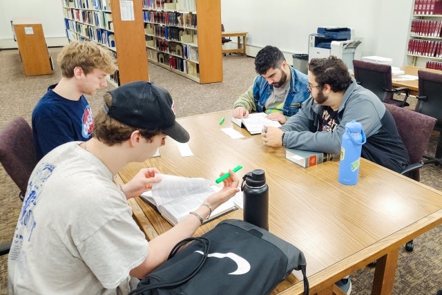 Pre-Law Students Visit Law Library