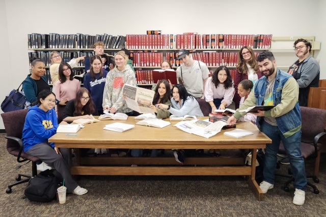 Pre-Law Students Visit Law Library
