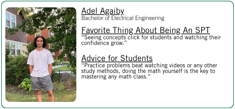 Adel Agaiby's favorite thing about being an SPT and advice for students.