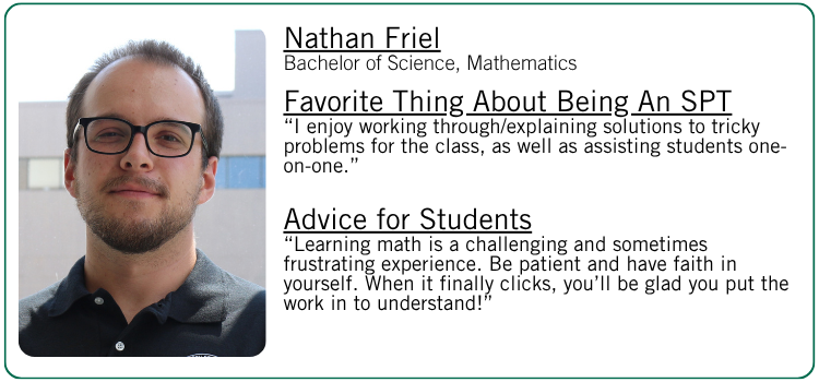 Nathan Friel's favorite thing about being an SPT and advice for students.