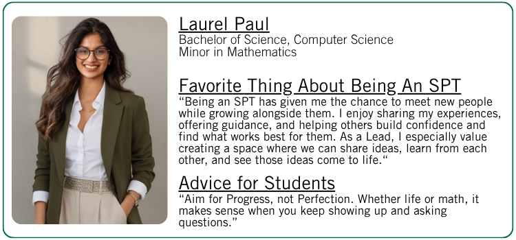 Laurel Paul's favorite thing about being an SPT and student advice. 