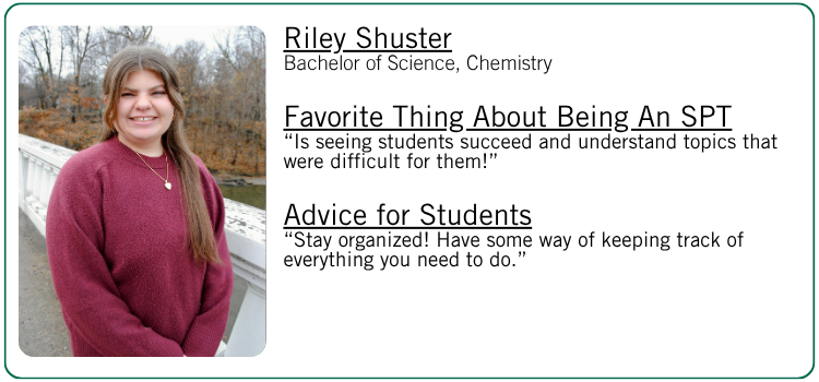 Riley Shuster's favorite thing about being an SPT and advice for students.