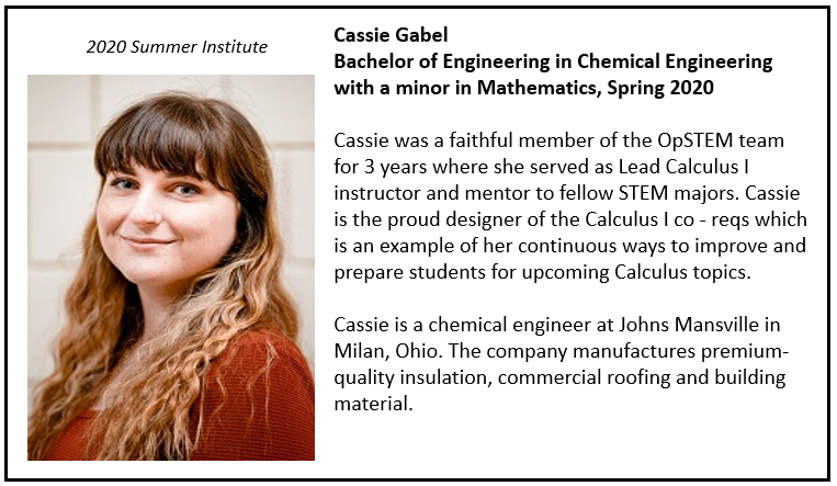 Cassie Gabel - STEM Guest Speaker