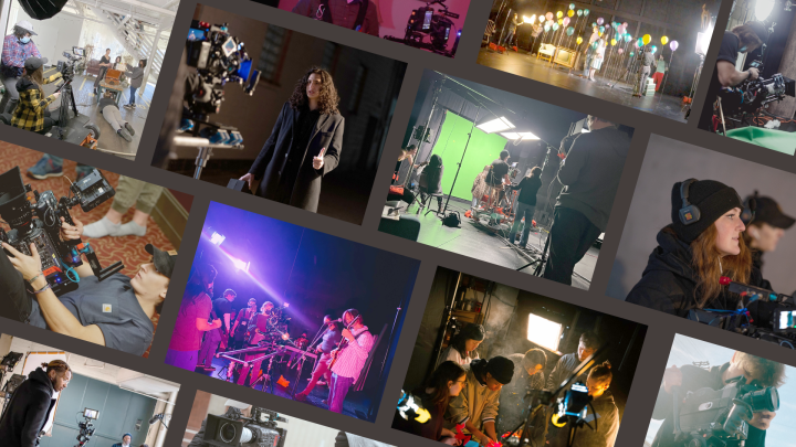 behinf-the-scenes images from student productions