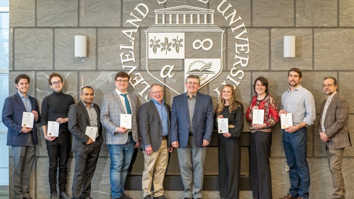 Sigma Pi Sigma Ceremony with Alumni and Faculty