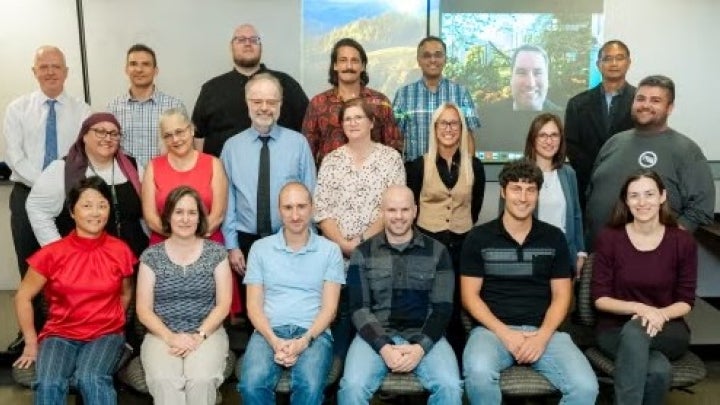 Group picture of Mathematics and Statistics faculty members.