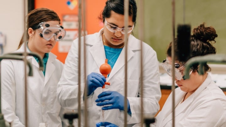 Students in a Lab