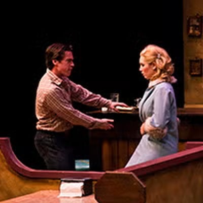 two actors performing