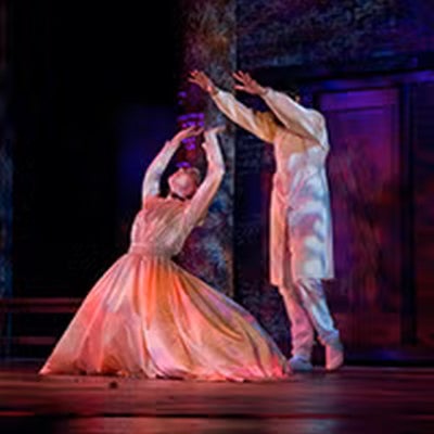 two actors performing