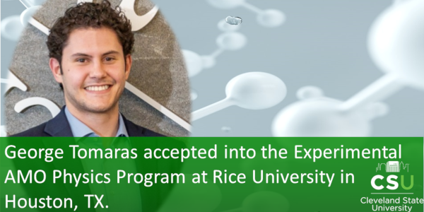 George Tomaras accepting into AMO program at Rice University